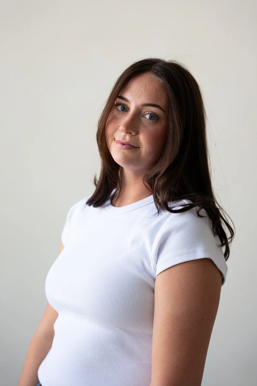 A Mrakki team member at the studio photoshoot